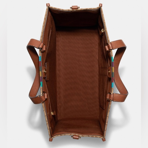 NWT Coach Dempsey Tote 40 In Signature - Picture 6 of 14